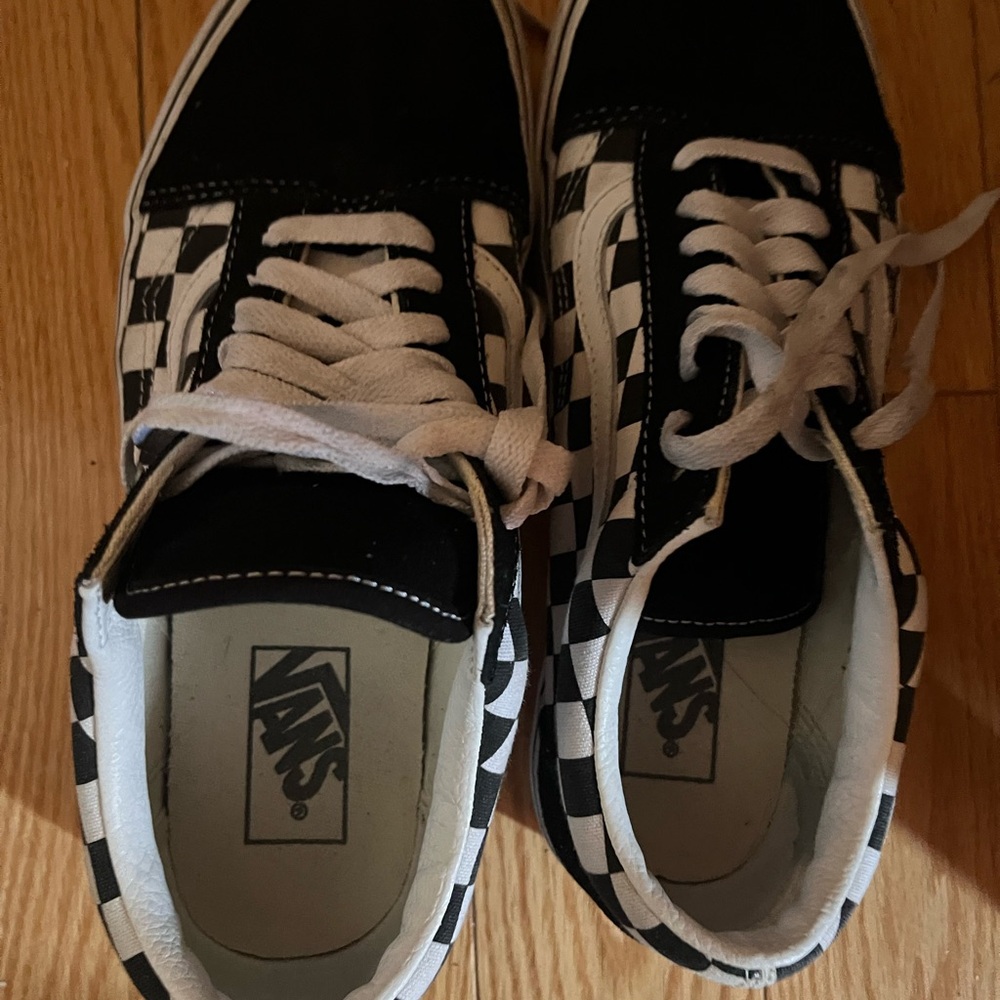 Vans Monochrome Checkered Sneakers